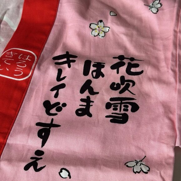 Hello Kitty Girls Japanese Kimono - Pink and Red - Size 3 Top- See Measurements - Picture 3 of 10